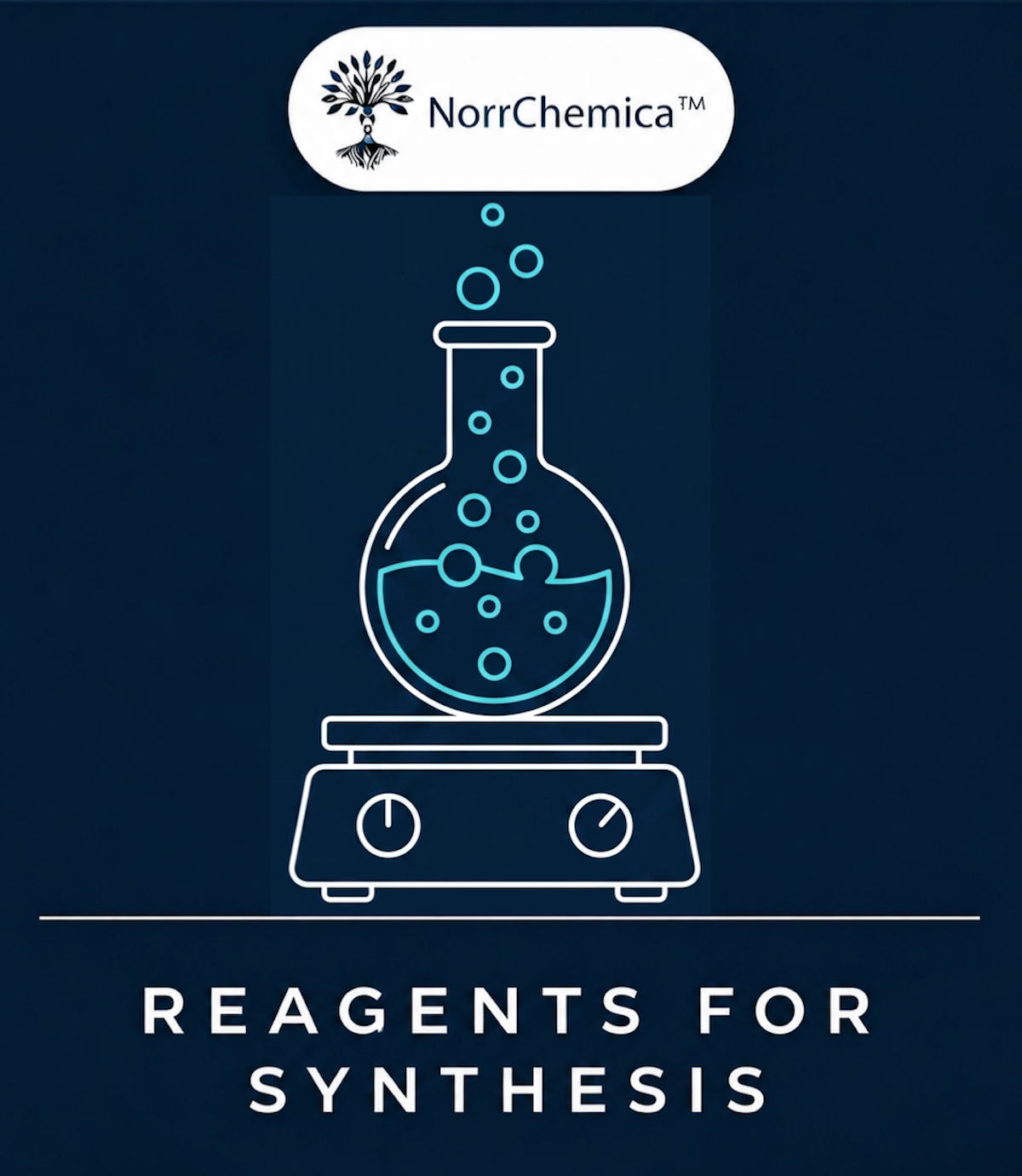 Reagents for Synthesis collection from NorrChemica — coupling agents, oxidants and reducing agents, bases, protecting-group reagents and activating agents for organic synthesis. Research Use Only; CoA and SDS supplied.