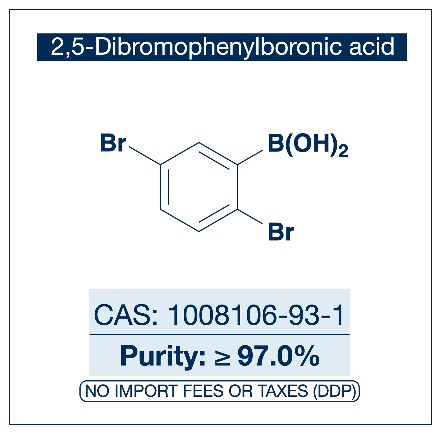 2,5-Dibromophenylboronic Acid | CAS 1008106-93-1 | ≥97%