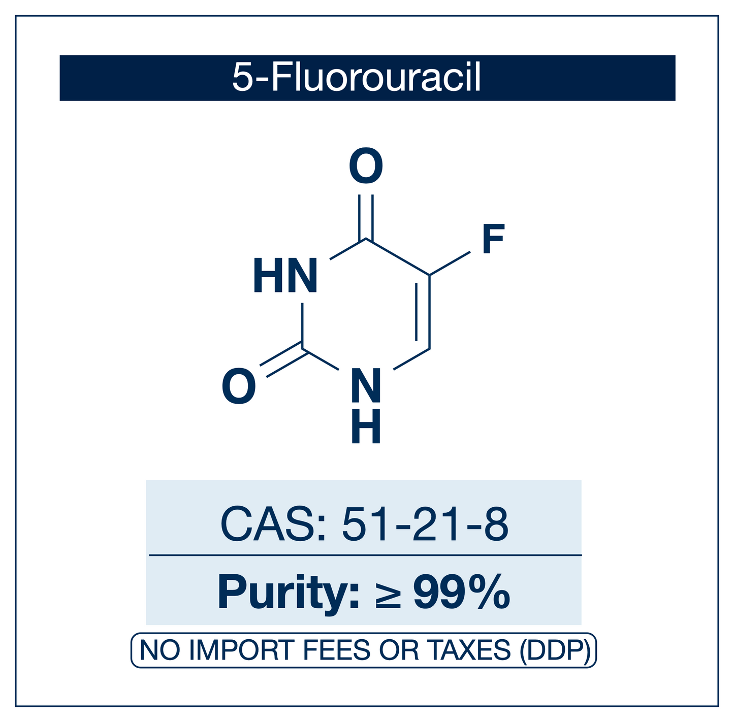 5-Fluorouracil | CAS 51-21-8 | Powder, Purity ≥99.0% | EU Seller