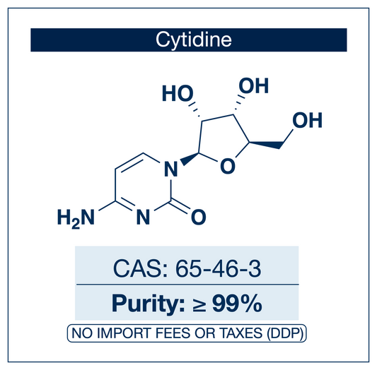 Cytidine (C) | CAS 65-46-3 | Powder Ultra-high Purity ≥99.0% 3rd-Party Tested | RNA Nucleoside Precursor | EU Seller