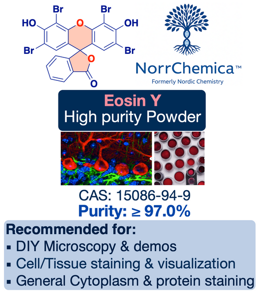Eosin Y (Free acid) | CAS: 15086-94-9 |  High-Purity powder ≥ 97%, 3-rd Party Tested | Histology & Microscopy Counterstain