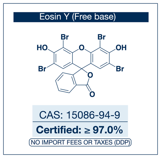 Eosin Y (Free acid) | CAS: 15086-94-9 |  High-Purity powder ≥ 97%, 3-rd Party Tested | Histology & Microscopy Counterstain