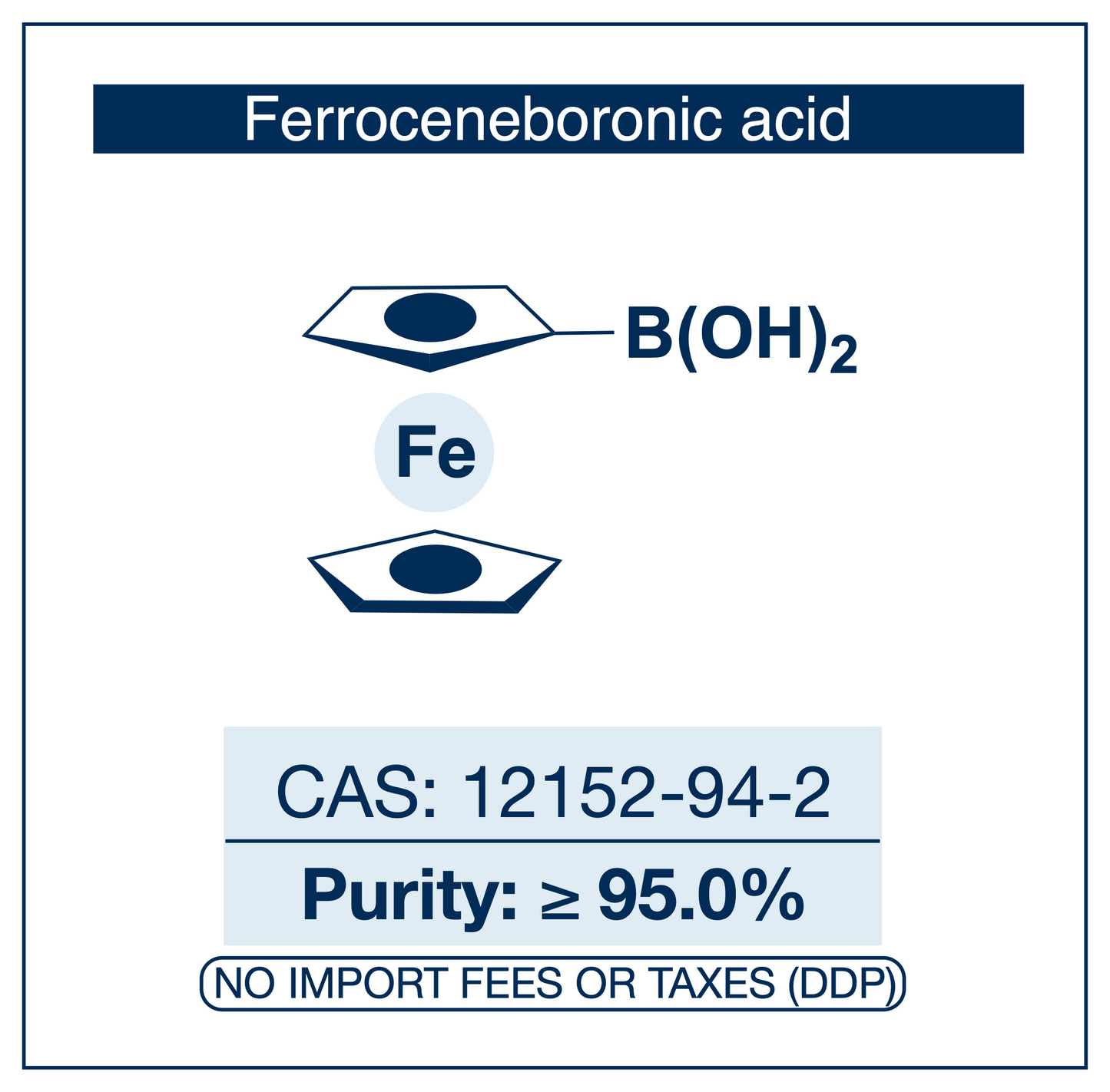 Ferroceneboronic Acid | CAS 12152-94-2 | ≥95%