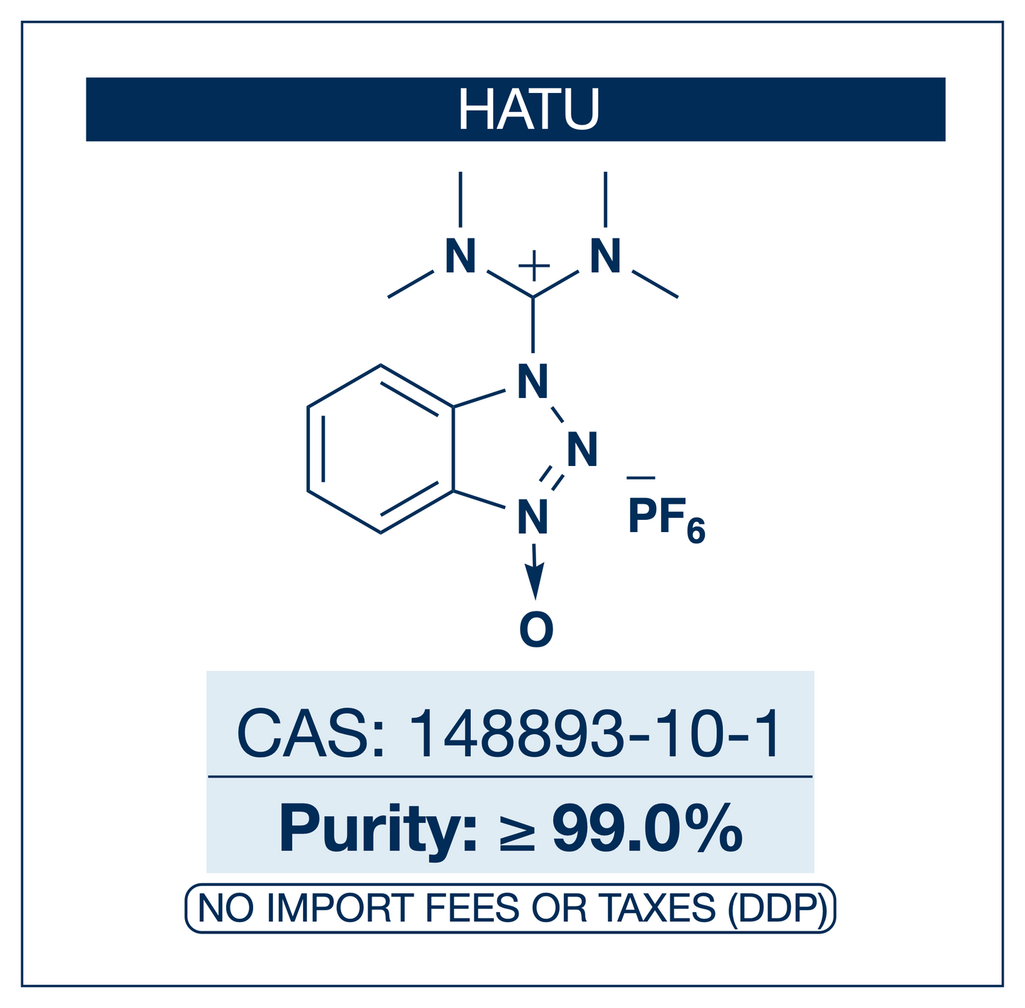 HATU  | CAS 148893-10-1 | Purity ≥ 99.0% | Peptide Coupling Reagent | RUO | EU Seller