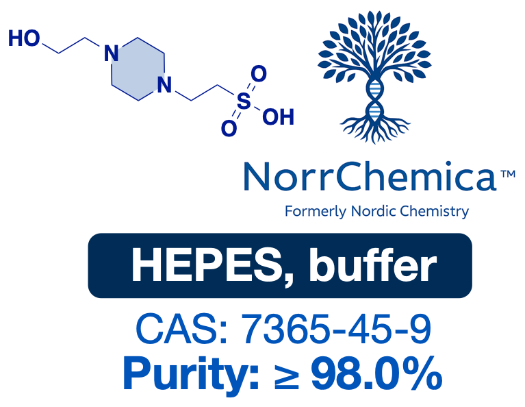 HEPES | CAS 7365-45-9 | Powder High Purity >98.0% 3rd-Party Tested | Biological Buffer