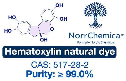 Hematoxylin | CAS 517-28-2 | Ultra-high Purity Powder ≥99.0% 3rd-Party Tested | Natural Dye for Textiles & Crafts