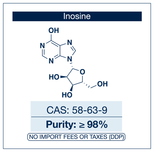 Inosine (I) | CAS 58-63-9 | Powder Ultra-High Purity ≥98.0% | 3rd-Party Tested | Purine Nucleoside Precursor | EU Seller
