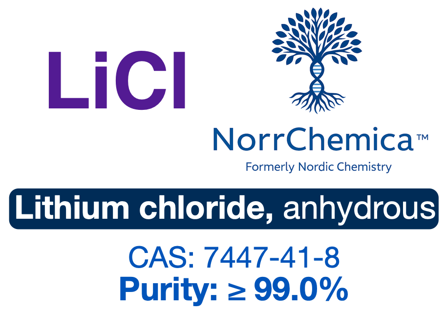 Lithium Chloride (Anhydrous Powder) | CAS 7447-41-8 | High Purity ≥ 99.0 % 3rd-Party Tested | Analytical & Synthetic Reagent
