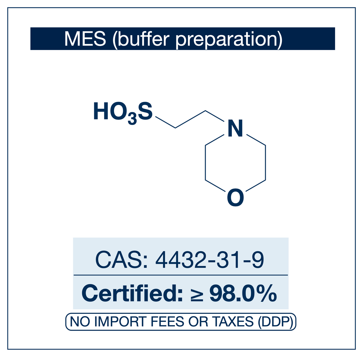 MES—2-(N-Morpholino)ethanesulfonic Acid (Powder, ≥98%) | CAS 4432-31-9 | R&D Buffer