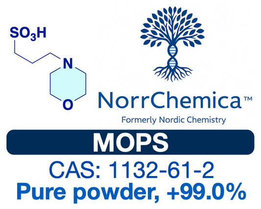 MOPS (Powder) | CAS 1132-61-2 | High-Purity ≥ 99.0%, 3rd-Party Tested | Biological & Electrophoresis Buffer