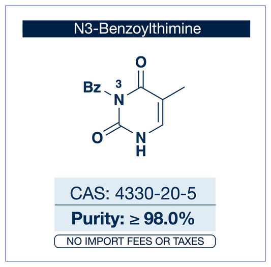 N3-Benzoylthymine (N3-Bz-Thymine) | CAS: 4330-20-5 | ≥98.0% | Research Use Only | EU Seller