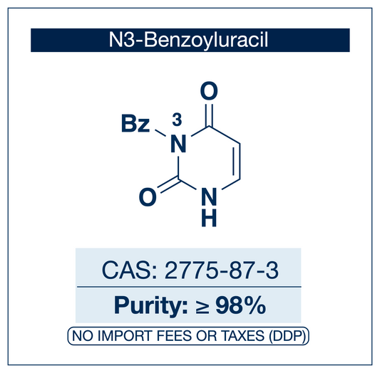N3-Benzoyluracil (N3-Bz-Uracil) | CAS: 2775-87-3 | ≥98.0% | Research Use Only | EU Seller
