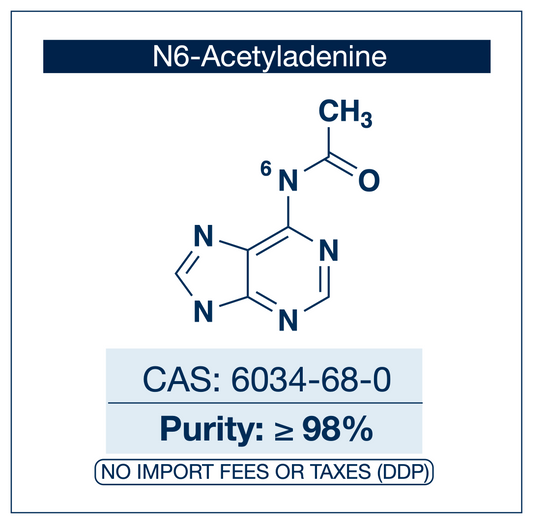 N-(9H-Purin-6-yl)acetamide (N6-Acetyladenine) | CAS: 6034-68-0 | ≥98.0% | Research Use Only | EU Seller