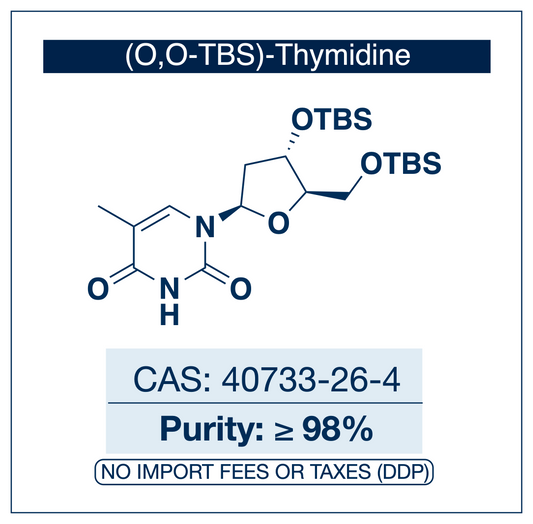 3',5'-Bis-O-(tert-butyldimethylsilyl)thymidine (O,O-TBS-Thymidine) | CAS 40733-26-4 | >98% Purity | Research Use Only | EU Seller