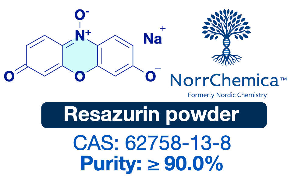 Resazurin | CAS 62758-13-8 | High Purity Powder ≥90.0% 3rd-Party Tested | Fluorescent Redox Probe