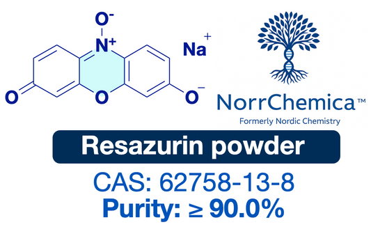 Resazurin | CAS 62758-13-8 | High Purity Powder ≥90.0% 3rd-Party Tested | Fluorescent Redox Probe