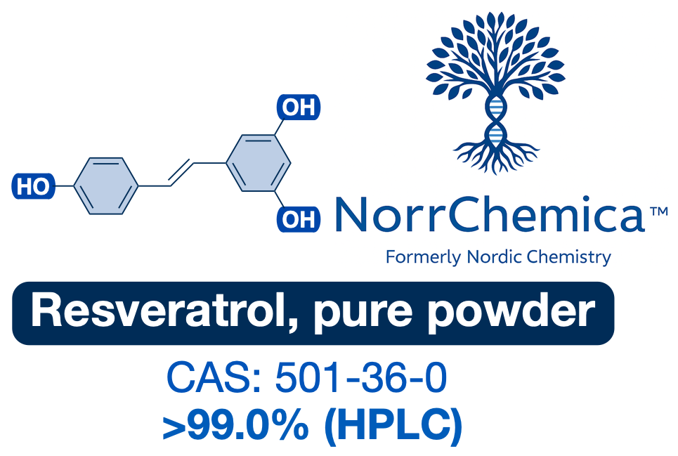 trans-Resveratrol | CAS 501-36-0 | Powder Ultra-high Purity >99.0% 3rd-Party Tested | Longevity Research Compound