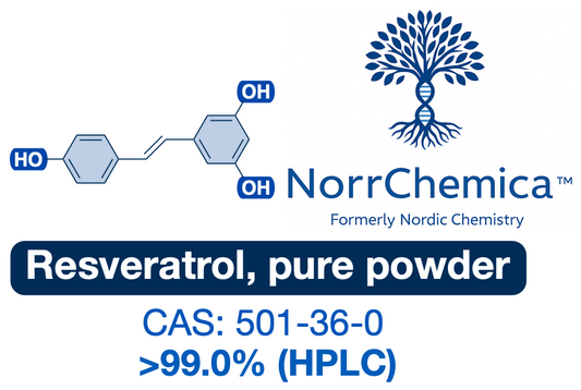 trans-Resveratrol | CAS 501-36-0 | Powder Ultra-high Purity >99.0% 3rd-Party Tested | Longevity Research Compound