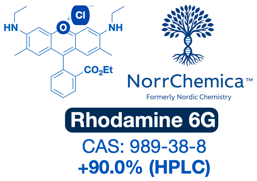 Rhodamine 6G | CAS 989-38-8 | Powder High Purity >98.0% 3rd-Party Tested | Fluorescent Laser Dye