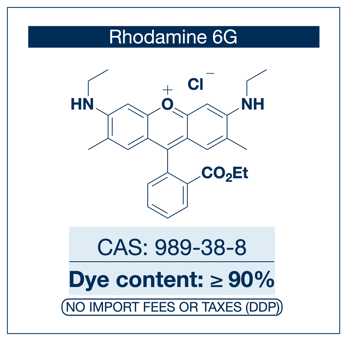 Rhodamine 6G (Powder) | CAS 989-38-8 | Purity >98.0% | Fluorescent Laser Dye  | RUO | EU Seller