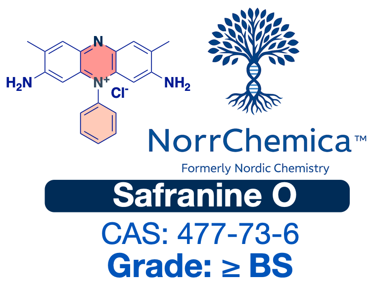 Safranine O (Basic Red 2) | 477-73-6 | High-Purity Powder Dye content >85.0%% 3rd-Party Tested | Gram Stain Dye